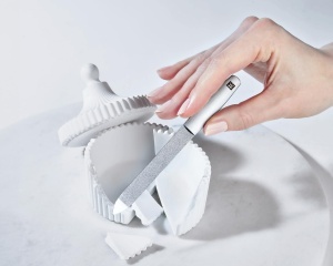 Pila de unghii premium ZWILLING Saphir, 130 mm, argintiu, pentru manichiura si pedichiura - Img 3