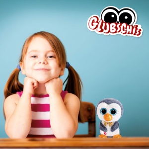Pinguin de plus NICI Glubschis X-Mas Sniffy 15 cm, ochi stralucitori, albastruAlb - Img 6