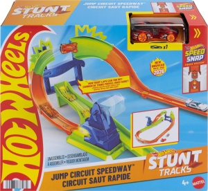 Pista de curse Hot Wheels JHK74 cu masina die-cast 164, 180-grade, 7.5 cm inaltime - Img 6