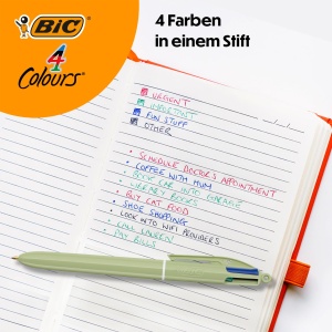 Pix BIC 4 Colours Mineral, set 5 culori, 1.0 mm, refillabil - Img 2