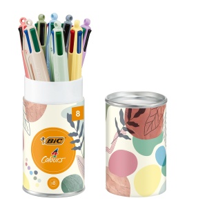 Pix BIC 4 Colours Set 8 bucati, culori mineral si pastel, varf 1,0 mm