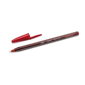 Pix BIC Cristal Exact 0,3 mm - Culoare Rosie, 20 Bucati - Img 2