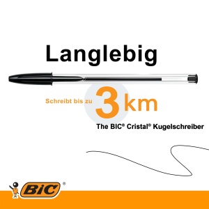 Pix BIC Cristal Original, 0,32 mm, 100 bucati, culoare neagra - Img 5