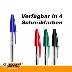 Pix BIC Cristal Original, 50 bucati, 1.0mm, Culoare Albastra - Img 2