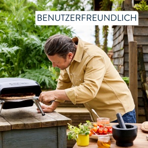 Pizza oven Jamie Oliver by Tefal JM4168D0 gaz piatra rotativa compact accesorii incluse - Img 4