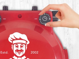 Pizzaofen BEPER P101CUD300 Electric 400degC 31cm Placa Detasabila - Img 5