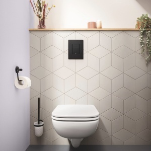 Placa de comanda WC GROHE Even, mattschwarz, 2-Mengen Spulung, Anti-Fingerprint - Img 3
