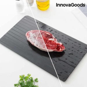 Placa de decongelare InnovaGoods Qheat, 35x20.5 cm, Metal, Negru - Img 3
