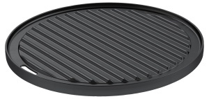 Placa de Gratar ROSLE VARIO, Gusseisen, 30 cm, Negru, Utilizare Dubla