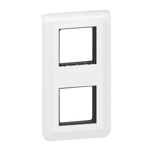 Placa de montaj Legrand 099473, verticala, 2 module, alba, material rezistent