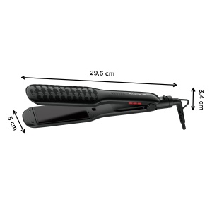 Placa de par Rowenta x KARL LAGERFELD SF411L, 6 temperaturi, negru - Img 2