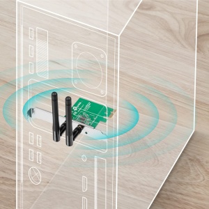 Placa de retea TP-Link Archer TL-WN881ND WiFi 5, 867 MBits 5GHz, 300 MBits 2.4GHz - Img 4