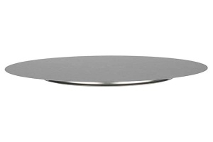 Placa de servire APS 46, din otel inoxidabil, diametru 31 cm, argintie