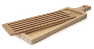 Placa de taiat din bambus Lacor 60495, 50 x 15 x 2 cm, maro