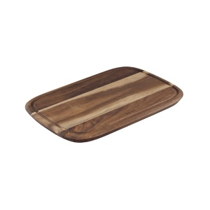 Placa de taiat din lemn de acacia Jamie Oliver, 37,4 x 25,1 cm, cu saftrille