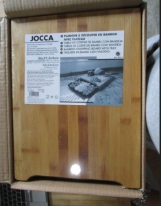 Placa de taiat Jocca 1635 din bambus cu tavita detasabila, 36x27.5 cm - Img 5