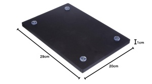 Placa de taiat Metaltex 73381538, Polyethylen, 29 x 20 x 1,5 cm, Negru - Img 5