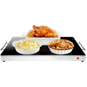 Placa electrica de incalzit Chefman RJ22, 53x41 cm, neagra, 400W
