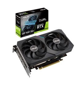 Placa grafica ASUS GeForce Dual RTX 3060 12GB V2 OC, GDDR6, PCIe 4.0