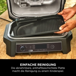 Placa Grill Ninja Woodfire XL 2-in-1 Antiaderenta Compatibila cu Modelele OG850OG901 Negru - Img 3