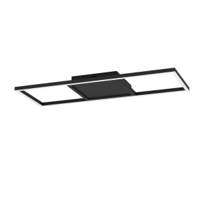 Plafoniera LED inteligenta EGLO Calagrano-Z, 64x24 cm, lumina reglabila, negru