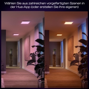 Plafoniera LED Philips Hue Surimu 30x30cm Lumina Alba si Colorata Control prin Aplicatie - Img 4