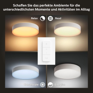 Plafoniera LED Philips Hue White Ambiance Enrave XL 6100 lm Dimabila Control Inteligent - Img 5