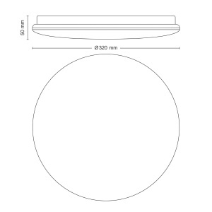 Plafoniera LED Philips Moire 17W 4000K AlbMetal Lumina rece - Img 4