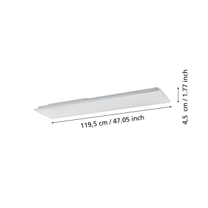 Plafoniera LED Smart Home EGLO Herrora-Z, 120 cm, reglabila, alb - Img 9
