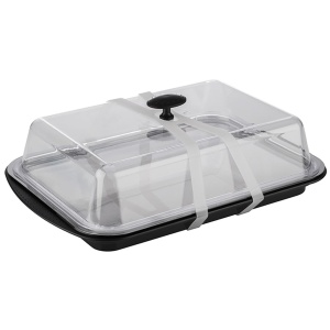 Platou termic APS cu capac - set cu tava din inox, 2 acumulatori de racire, negru - Img 7