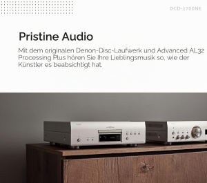 Player CDSACD Denon DCD-1700NE, DA Converter 192kHz32 Bit, Negru - Img 4