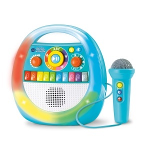 Player muzical portabil VTech Baby cu microfon, 40 melodii, 5 moduri de joc