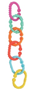 Playgro Kinderwagenkette Loopy Links 40134 Jucarie colorata pentru carucior si dentitie