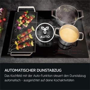 Plita cu inductie AEG TH84CB0BSZ, 80 cm, SaphirMatt, cu extractor integrat - Img 11