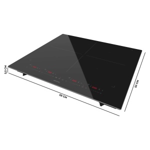 Plita cu inductie Cecotec Bolero Squad I 4700, 7400 W, 4 zone de gatit, Touch Slider - Img 2