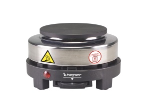 Plita electrica BEPER P101PIA003, 500W, 10 cm, NegruSilver