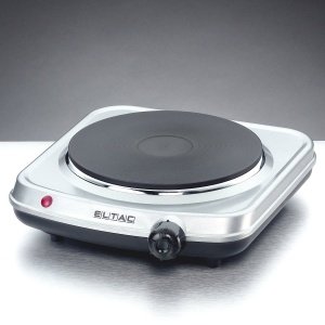 Plita electrica ELTAC EK 18 1500W Reglare continua Argintiu Metalic - Img 3