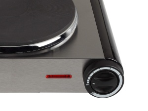 Plita electrica Tristar KP-6248, 2 arzatoare, 2500W, inox - Img 3