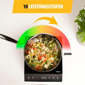 Plita Inductie Tristar IK-6161, 2000W, 10 Niveluri Putere, Negru - Img 3
