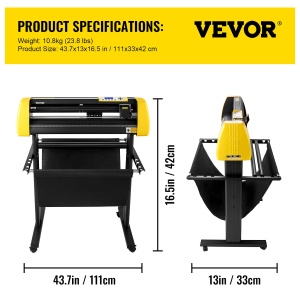 Plotter VEVOR KW-870 pentru vinil 870 mm camera automata LCD viteza ajustabila - Img 7