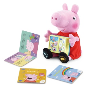 Plus Peppa Wutz VTech cu 3 Mini Carti Interactive, Voce Originala