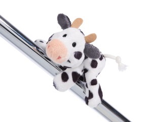 Plush Cowluna NICI 12cm Verde, cu Magneti, pentru Decoratiuni Interioare