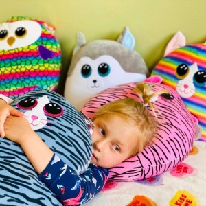 Plush Husky TY Squish-A-Boo 31 cm, Multicolor, Ideal pentru copii - Img 2