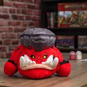Plush Klonk the Rockbrow Squig Warhammer Age of Sigmar 19 cm, Moale, Deko pentru Fani - Img 3