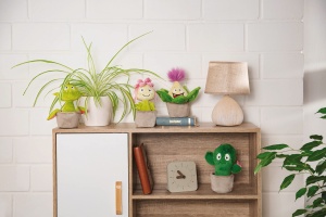 Plush Plant Sedum Amalia 18cm roz - Jucarie de plus pentru copii si adulti - Img 6