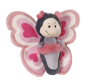 Plush Toy NICI Love Fluture 21cm in Cutie Cadou - roz - Jucarie Moale pentru Copii si Adulti