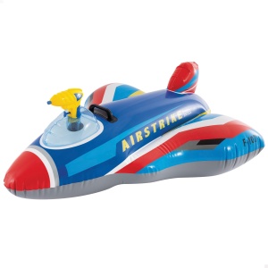 Pluta Intex Jet Fighter 57531NP, 112 x 91 x 41 cm, Capacitate 40 kg, Culoare AlbastruRosu