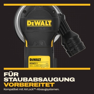 Polizor unghiular DEWALT DCW211KN-XJ, 18V, 125mm, cu geanta si discuri de slefuire - Img 8