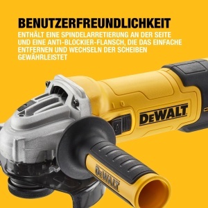 Polizor unghiular DEWALT DWE4257KT, 1500W, 125mm, cu set suprafete beton - Img 6