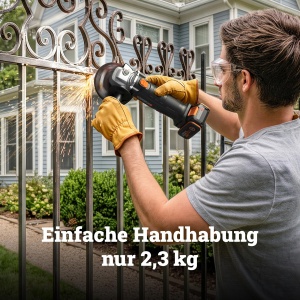Polizor unghiular WORX WX808.9, 20V, compact si ergonomic - Img 5